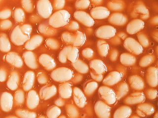 Image showing Retro looking Baked beans