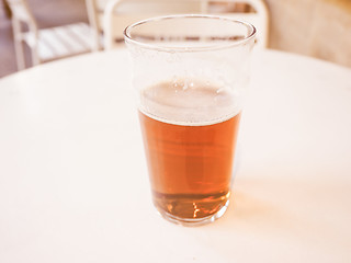 Image showing Retro looking Ale beer