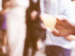 Image showing Retro looking Cocktail blur