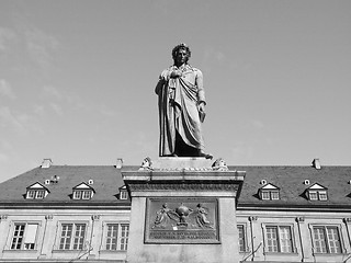 Image showing Schiller statue, Stuttgart