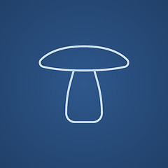 Image showing Mushroom line icon.