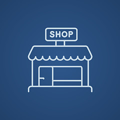 Image showing Shop store line icon.