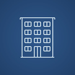 Image showing Residential building line icon.