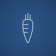 Image showing Carrot line icon.