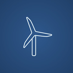 Image showing Windmill line icon.