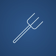 Image showing Pitchfork line icon.