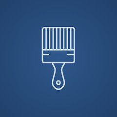 Image showing Paintbrush line icon.