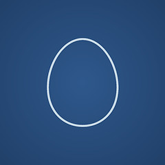 Image showing Egg line icon.