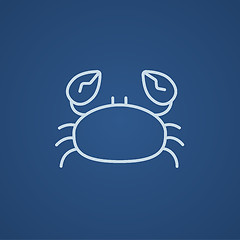 Image showing Crab line icon.