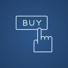 Image showing Buy button line icon.