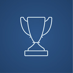 Image showing Trophy line icon.