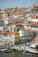 Image showing EUROPE PORTUGAL PORTO RIBEIRA OLD TOWN DOURO RIVER