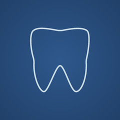 Image showing Tooth line icon.
