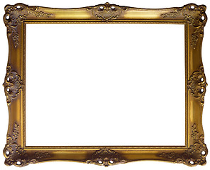 Image showing Golden Frame Cutout