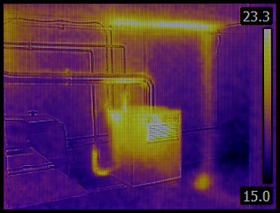 Image showing Heat Dissipation Thermal Image