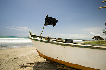 Image showing fishing boat on ruta del sol ecuador