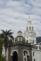 Image showing cathedral and church of el sagrario quito ecuador