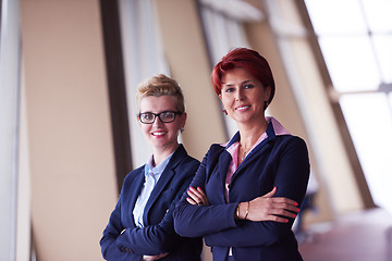 Image showing business woman goup at modern bright office