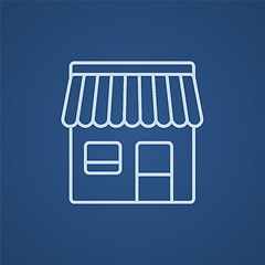 Image showing Shop line icon.