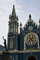 Image showing iglesia recolecta on plaza franch lima peru