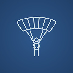 Image showing Skydiving line icon.