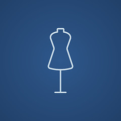 Image showing Mannequin line icon.