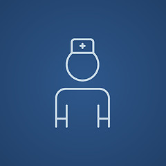 Image showing Nurse line icon.