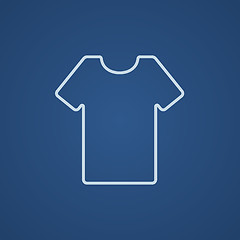 Image showing T-shirt line icon.