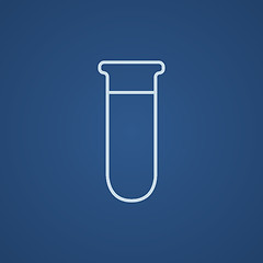 Image showing Test tube line icon.