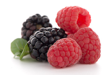 Image showing Raspberry with blackberry 