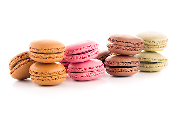 Image showing Colorful French Macarons