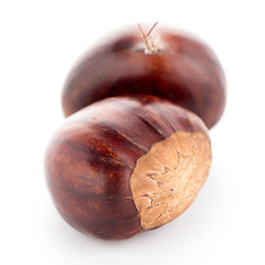 Image showing Chestnuts with shell 