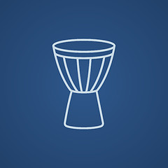 Image showing Timpani line icon.