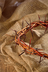 Image showing crown made of thorns isolated 