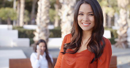 Image showing Smiling confident attractive young woman
