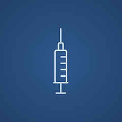 Image showing Syringe line icon.