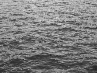 Image showing Black and white Blue water background