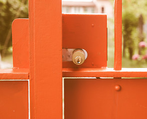 Image showing  Door lock vintage
