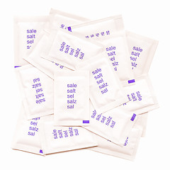 Image showing Retro looking Salt bags