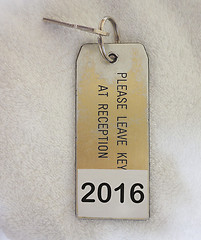 Image showing Hotel room key 2016