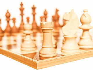 Image showing  Chessboard vintage