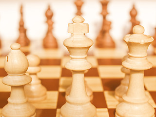Image showing  Chessboard vintage