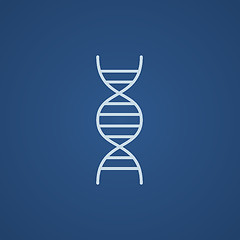 Image showing DNA line icon.