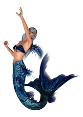 Image showing Fantasy Mermaid on White