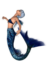 Image showing Fantasy Mermaid on White