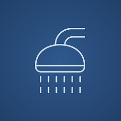 Image showing Shower line icon.