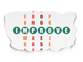 Image showing Business concept: Improve in Crossword Puzzle