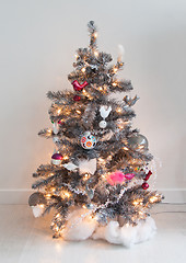 Image showing Isolated decorated christmas tree