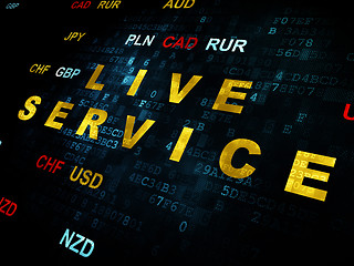 Image showing Business concept: Live Service on Digital background