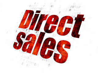 Image showing Marketing concept: Direct Sales on Digital background